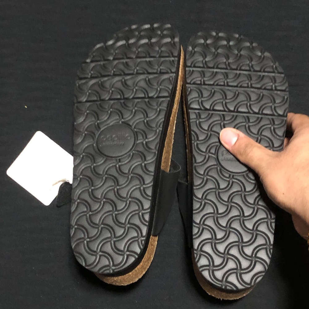 Papillio By BIRKENSTOCK Gizeh Platform Vegan Sandal W-US 10 / M-9 Black NWOB - Picture 5 of 6